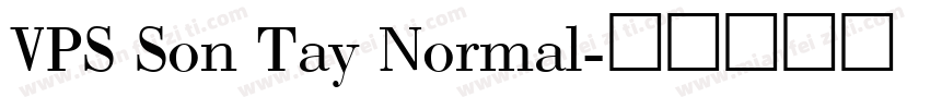 VPS Son Tay Normal字体转换
